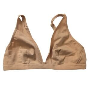 Cosabella Made In Italy Triangle Bralette - Size Medium - Nude Skin Beige Tan